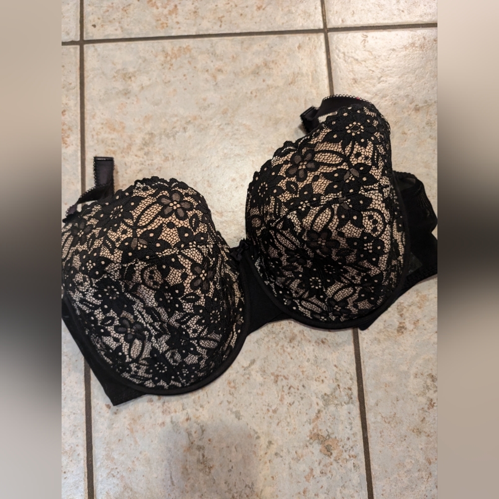 Curvy Kate 34J black floral